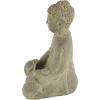 imageCosmoLiving by Cosmopolitan Ceramic Buddha Decorative Sculpture Meditating Home Decor Statue with Engraved Carvings and Relief Detailing Accent Figurine 8quot x 7quot x 12quot GrayBeige
