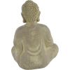 imageCosmoLiving by Cosmopolitan Ceramic Buddha Decorative Sculpture Meditating Home Decor Statue with Engraved Carvings and Relief Detailing Accent Figurine 8quot x 7quot x 12quot GrayBeige