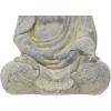 imageCosmoLiving by Cosmopolitan Ceramic Buddha Decorative Sculpture Meditating Home Decor Statue with Engraved Carvings and Relief Detailing Accent Figurine 8quot x 7quot x 12quot GrayBeige