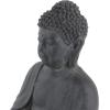 imageCosmoLiving by Cosmopolitan Ceramic Buddha Decorative Sculpture Meditating Home Decor Statue with Engraved Carvings and Relief Detailing Accent Figurine 8quot x 7quot x 12quot GrayGrayAntiqued Black