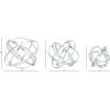 imageDeco 79 Aluminum Metal Geometric Decorative Sculpture Home Decor Statues Set of 2 Accent Figurines 10quot 8quotD SilverSilver