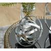 imageDeco 79 Aluminum Metal Geometric Decorative Sculpture Home Decor Statues Set of 2 Accent Figurines 10quot 8quotD SilverSilver