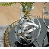 imageDeco 79 Aluminum Metal Geometric Decorative Sculpture Home Decor Statues Set of 2 Accent Figurines 10quot 8quotD SilverSilver
