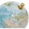 imageDeco 79 Aluminum Metal Globe with Marble Base 6quot x 6quot x 11quot GoldBlue