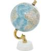 imageDeco 79 Aluminum Metal Globe with Marble Base 6quot x 6quot x 11quot GoldBlue
