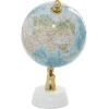 imageDeco 79 Aluminum Metal Globe with Marble Base 6quot x 6quot x 11quot GoldBlue
