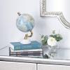imageDeco 79 Aluminum Metal Globe with Marble Base 6quot x 6quot x 11quot GoldBlue