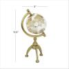imageDeco 79 Aluminum Metal Globe with Marble Base 6quot x 6quot x 11quot GoldGold