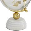 imageDeco 79 Aluminum Metal Globe with Marble Base 6quot x 6quot x 11quot GoldGold