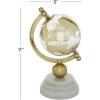 imageDeco 79 Aluminum Metal Globe with Marble Base 6quot x 6quot x 11quot GoldGold