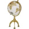 imageDeco 79 Aluminum Metal Globe with Marble Base 6quot x 6quot x 11quot GoldGold