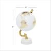 imageDeco 79 Aluminum Metal Globe with Marble Base 6quot x 6quot x 11quot GoldGold