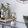 imageDeco 79 Aluminum Metal Globe with Marble Base 6quot x 6quot x 11quot GoldGold