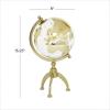 imageDeco 79 Aluminum Metal Globe with Marble Base 6quot x 6quot x 11quot GoldGold