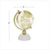 imageDeco 79 Aluminum Metal Globe with Marble Base 6quot x 6quot x 11quot GoldGold