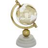 imageDeco 79 Aluminum Metal Globe with Marble Base 6quot x 6quot x 11quot GoldGold