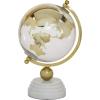 imageDeco 79 Aluminum Metal Globe with Marble Base 6quot x 6quot x 11quot GoldGold