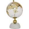 imageDeco 79 Aluminum Metal Globe with Marble Base 6quot x 6quot x 11quot GoldGold