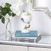 imageDeco 79 Aluminum Metal Globe with Marble Base 6quot x 6quot x 11quot GoldGold