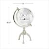 imageDeco 79 Aluminum Metal Globe with Marble Base 6quot x 6quot x 11quot GoldSilver