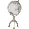 imageDeco 79 Aluminum Metal Globe with Marble Base 6quot x 6quot x 11quot GoldSilver
