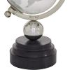 imageDeco 79 Aluminum Metal Globe with Marble Base 6quot x 6quot x 11quot GoldSilver
