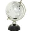imageDeco 79 Aluminum Metal Globe with Marble Base 6quot x 6quot x 11quot GoldSilver