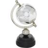 imageDeco 79 Aluminum Metal Globe with Marble Base 6quot x 6quot x 11quot GoldSilver