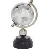 imageDeco 79 Aluminum Metal Globe with Marble Base 6quot x 6quot x 11quot GoldSilver
