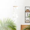 imageDeco 79 Capiz Shell Waterfall Windchime 20quot x 5quot x 5quot WhiteWhite