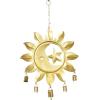 imageDeco 79 Metal Butterfly Windchime with Beads and Cone Bells 15quot x 1quot x 36quot Brass3 PIECES CONVENIENTLY SIZED