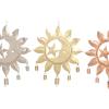 imageDeco 79 Metal Butterfly Windchime with Beads and Cone Bells 15quot x 1quot x 36quot Brass3 PIECES CONVENIENTLY SIZED