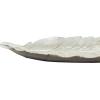imageDeco 79 Polystone Bird Feather Decorative Bowl 26quot x 9quot x 2quot Silver