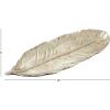 imageDeco 79 Polystone Bird Feather Decorative Bowl 26quot x 9quot x 2quot Silver