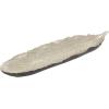 imageDeco 79 Polystone Bird Feather Decorative Bowl 26quot x 9quot x 2quot Silver