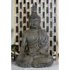 imageDeco 79 Polystone Buddha Decorative Sculpture Meditating Home Decor Statue with Engraved Carvings and Relief Detailing Accent Figurine 9quot x 6quot x 17quot Brown24 x 20 x 42