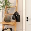 imageDeco 79 Rustic Metal Cowbell Decorative Bells 5quot 4quot 3quotH SilverBlack