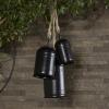imageDeco 79 Rustic Metal Cowbell Decorative Bells 5quot 4quot 3quotH SilverBlack