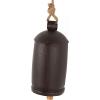 imageDeco 79 Rustic Metal Cowbell Decorative Bells 5quot 4quot 3quotH SilverBlack