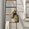 imageDeco 79 Rustic Metal Cowbell Decorative Bells 5quot 4quot 3quotH SilverBronze