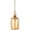 imageDeco 79 Rustic Metal Cowbell Decorative Bells 5quot 4quot 3quotH SilverGold