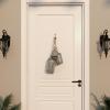 imageDeco 79 Rustic Metal Cowbell Decorative Bells 5quot 4quot 3quotH SilverSilver