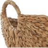 imageDeco 79 Seagrass Handmade Decorative and Functional Storage Basket Large Woven Basket Organizer with Ring Metal Handles Basket for Storage 21quot x 17quot x 19quot BrownBrown