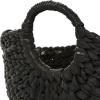 imageDeco 79 Seagrass Handmade Decorative and Functional Storage Basket Large Woven Basket Organizer with Ring Metal Handles Basket for Storage 21quot x 17quot x 19quot BrownBlack