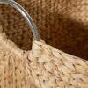 imageDeco 79 Seagrass Handmade Decorative and Functional Storage Basket Large Woven Basket Organizer with Ring Metal Handles Basket for Storage 21quot x 17quot x 19quot BrownBrown