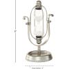 imageDeco 79 Traditional Metal Solid Timer 4quot x 4quot x 8quot BlackSilver