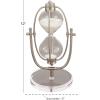 imageDeco 79 Traditional Metal Solid Timer 4quot x 4quot x 8quot BlackSilver