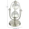 imageDeco 79 Traditional Metal Solid Timer 4quot x 4quot x 8quot BlackSilver