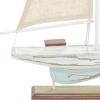 imageDeco 79 Wood Sail Boat Handmade Decorative Sculpture Home Decor Statues set of 2 Accent Figurines 17quot x 3quot x 25quot White14 x 2 x 22