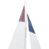imageDeco 79 Wood Sail Boat Handmade Decorative Sculpture Home Decor Statues set of 2 Accent Figurines 17quot x 3quot x 25quot White22H  13W